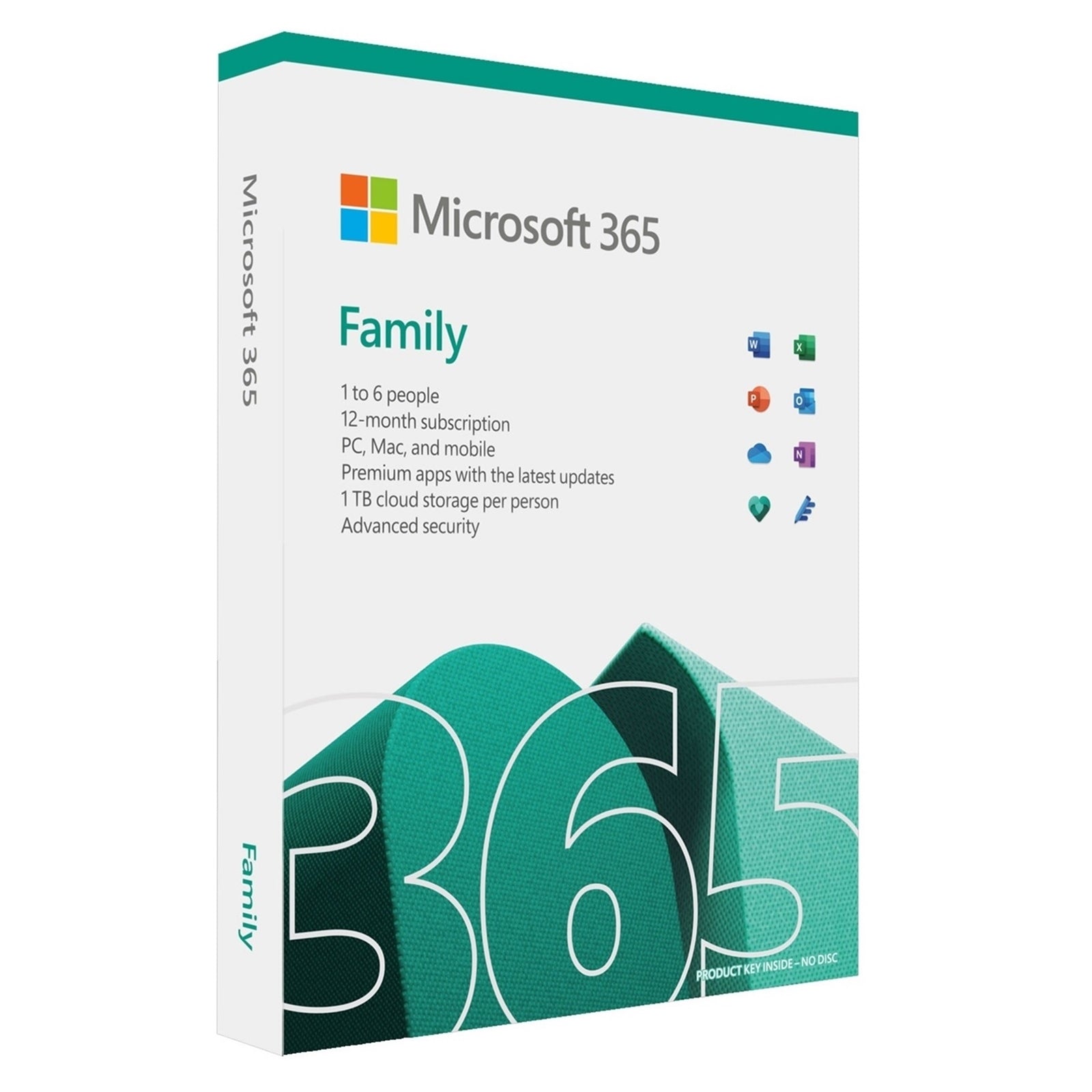 Microsoft 365 Family Medialess 1 Year Subscription 6 Users - Retail Boxed FY25H2 Microsoft 365 Family Medialess 1 Year Subscription 6 Users - Retail Boxed FY25H2